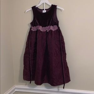 Perfectly dressed burgundy Holiday dress